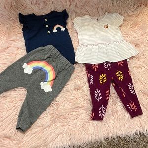 2 3-6 month outfits EUC